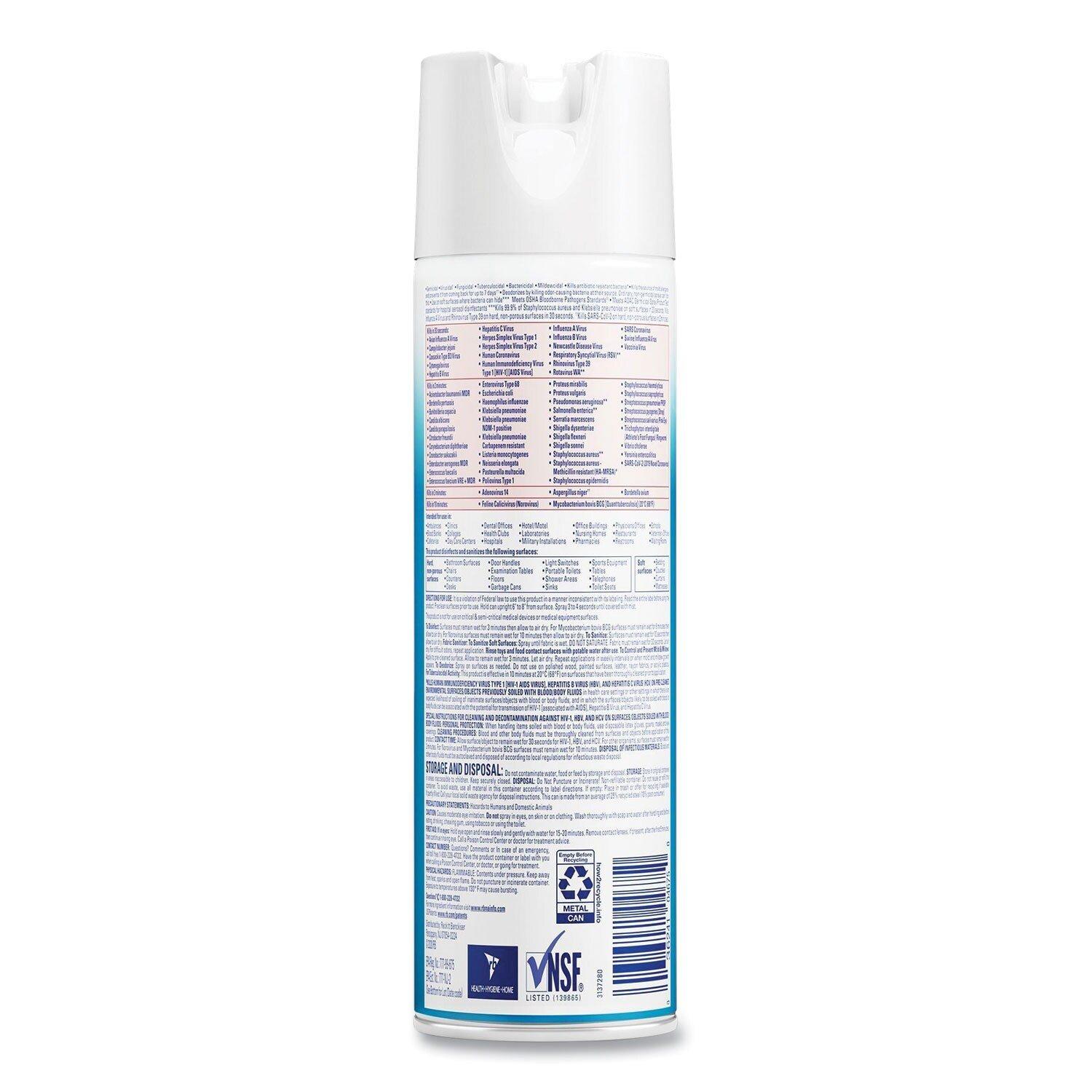 Disinfectant Spray, Fresh Scent (Case of 12) 