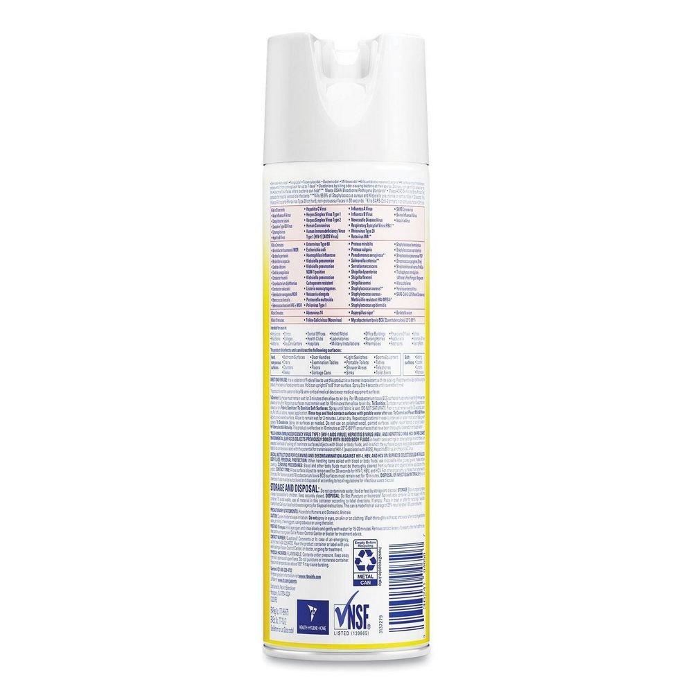Lysol&reg; Clear Disinfectant Spray in Clear (Case of 12) 