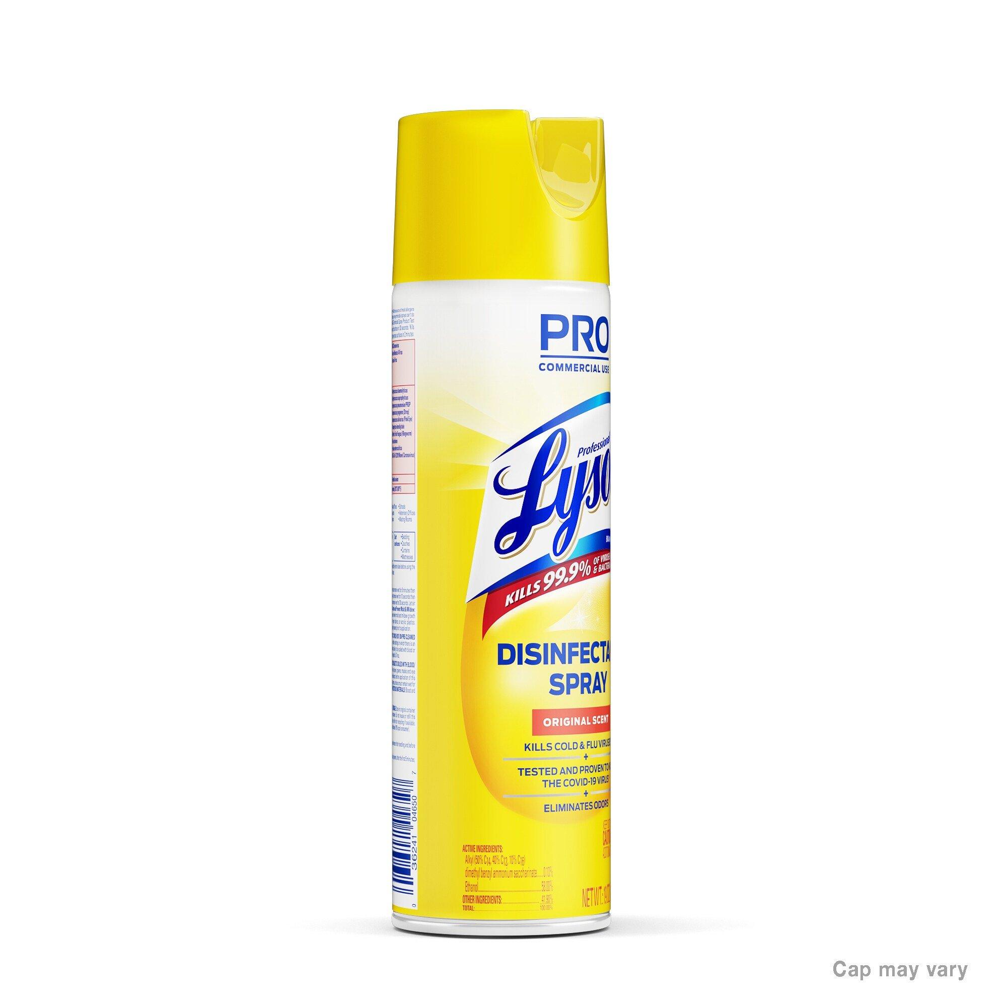 Lysol&reg; Clear Disinfectant Spray in Clear (Case of 12) 