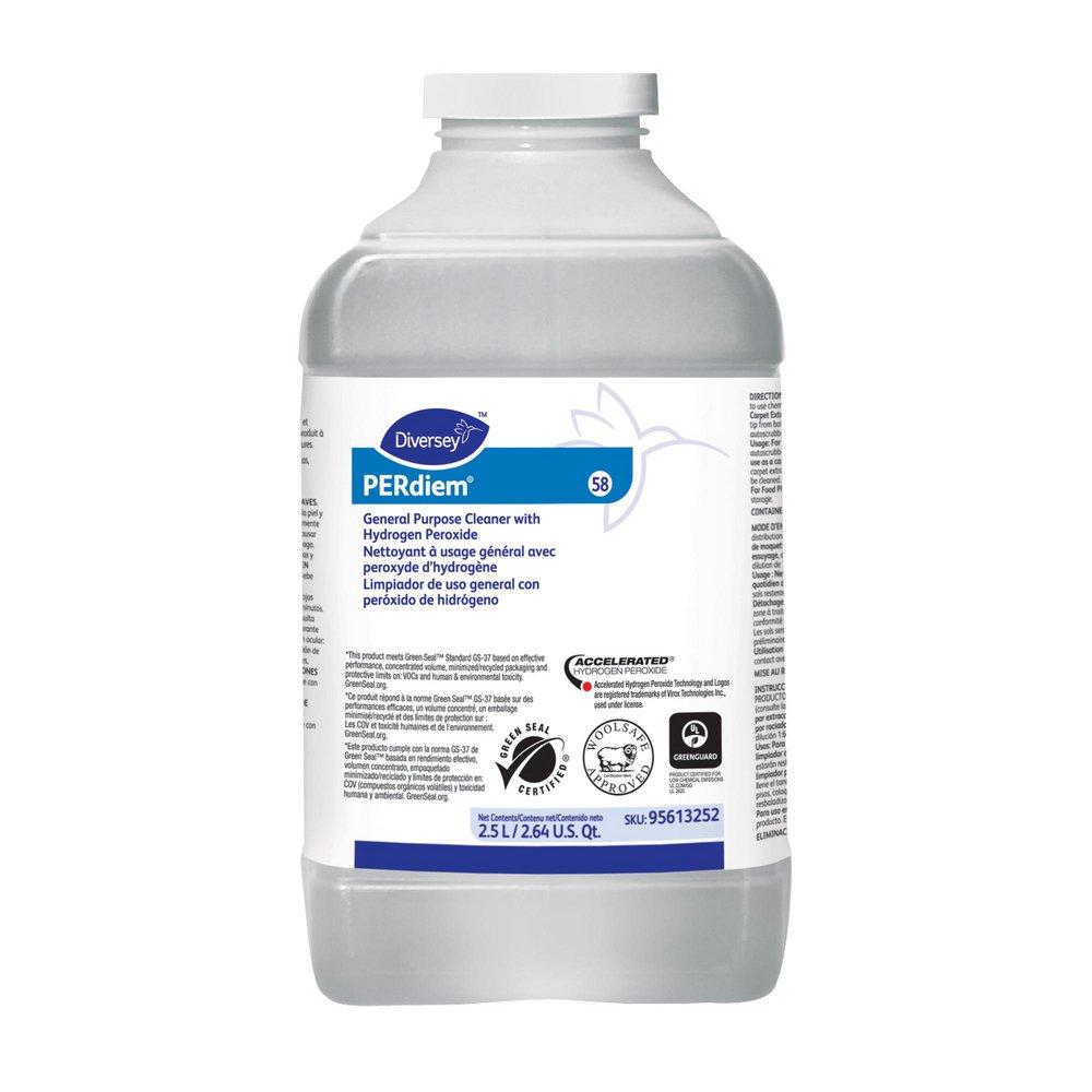 Diversey Clear 1:64 - 1:256 Cleaner and Hydrogen Peroxide in Clear (Case of 2) 