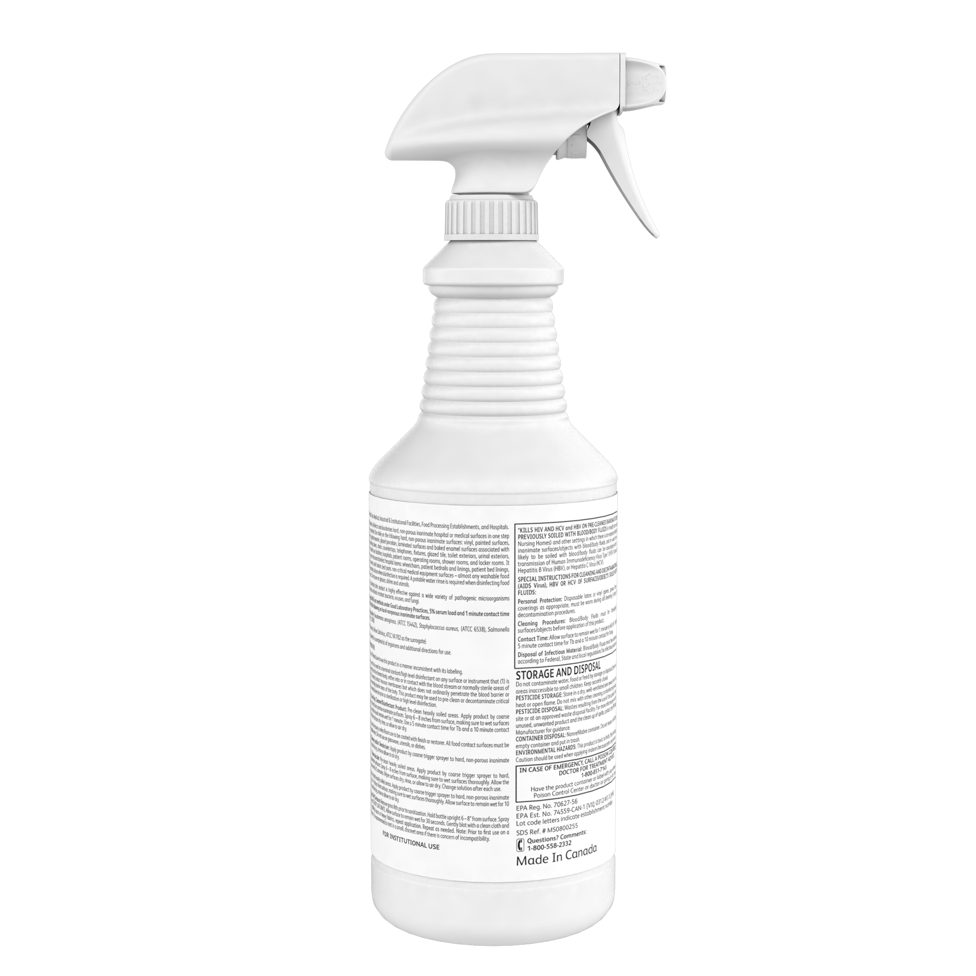Diversey Clear Ready-to-use One Step Disinfectant Cleaner (Case of 4) 