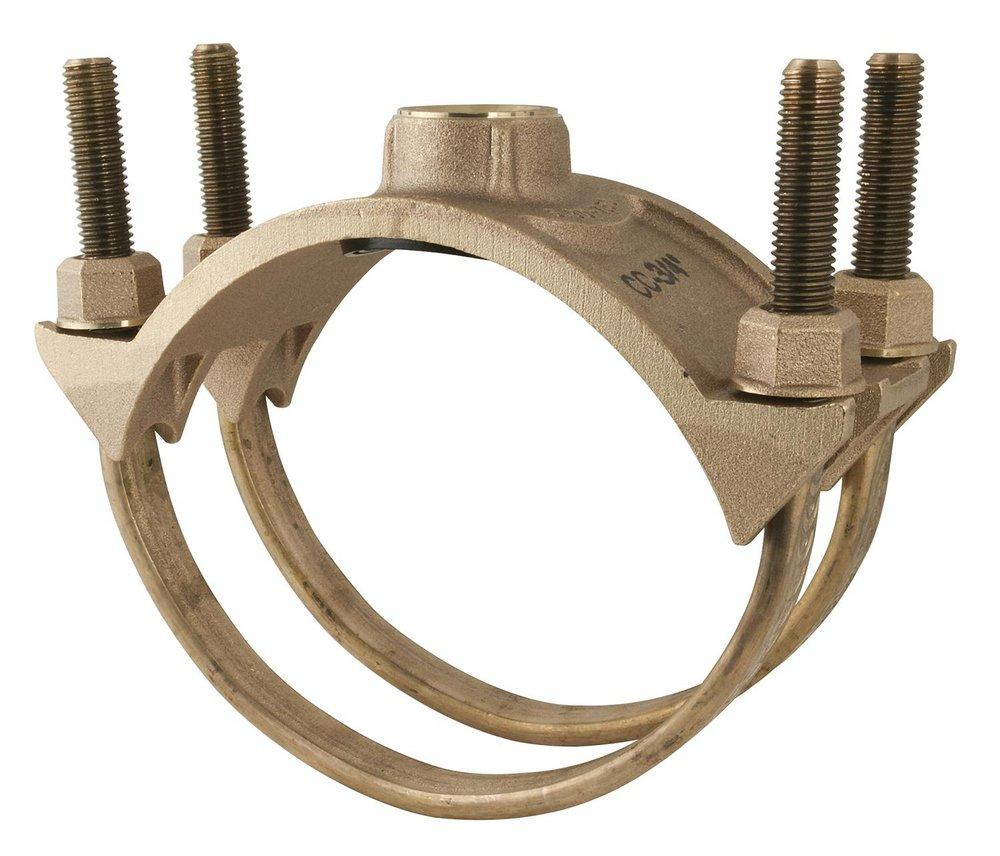 Ford Meter Box 12 x 2 in. IP Bronze Double Strap Saddle Ford Meter Box 12 x 2 in. IP Bronze Double Strap Saddle