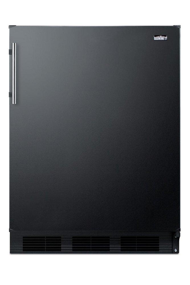 Summit Appliance Black 23-63/100 in. 5.5 cu. ft. Compact, Counter Depth and Full Refrigerator 