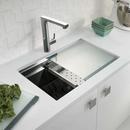 Houzer 23 x 18 in. No Hole 1 Bowl Undermount Kitchen Sink 