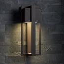 Signature Hardware Chocolate Bronze 9W 1-Light 18 in. Outdoor Wall Sconce