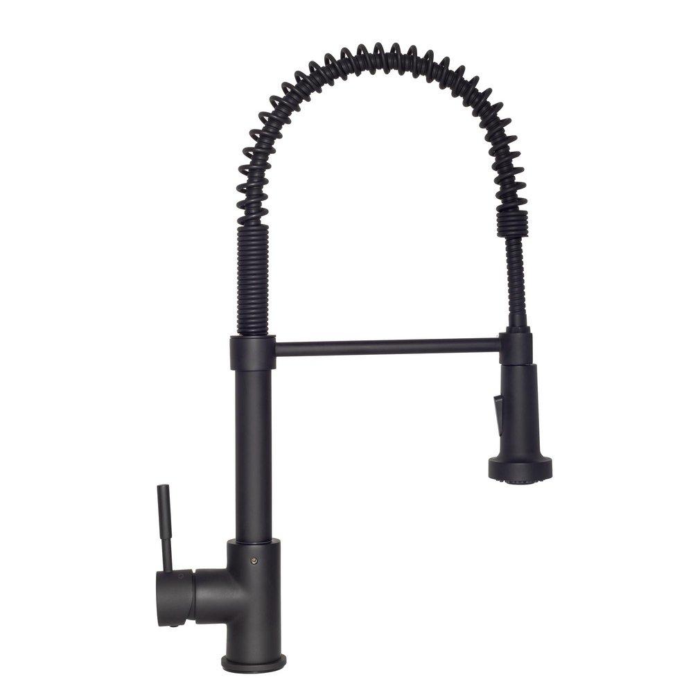 ZLINE Matte Black Pull Down Kitchen Faucet 