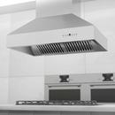 280 - 1200 CFM 36 Inch Wide Outdoor Approved Island Range Hood 