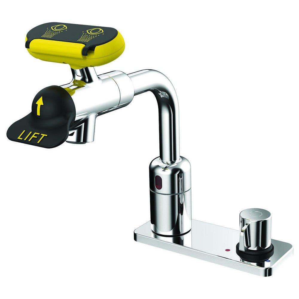 2.4 GPM Sensor Faucet with Emergency Eyewash, AC Powered 