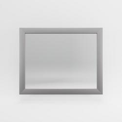 24 x 30 in. Rectangular Framed Mirror in Satin Nickel