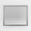 Jensen Satin Nickel 30 in. Rectangular Framed Mirror in Satin Nickel 