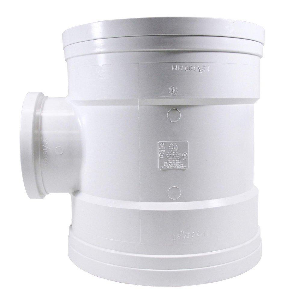 TRENCH TOUGH PLUS Gasket Plastic Reducing Sewer Tee 