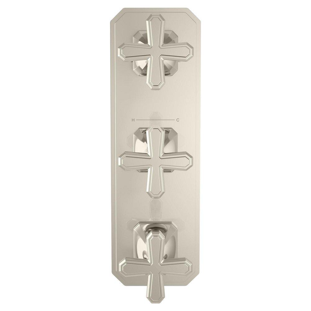 DXV Platinum Nickel Forged Brass Thermostatic Valve Trim 