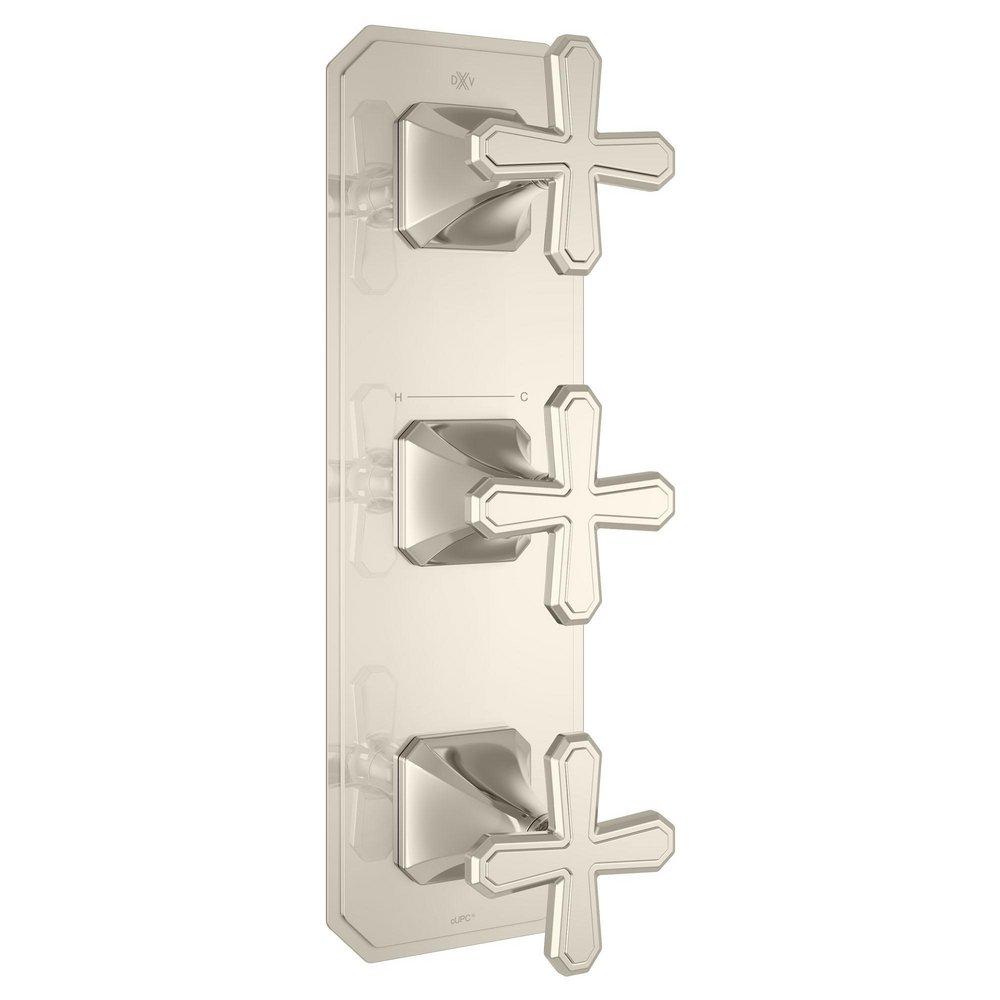 DXV Platinum Nickel Forged Brass Thermostatic Valve Trim 