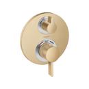 Two Handle Thermostatic Valve Trim in Brushed Bronze