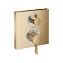 Two Handle Thermostatic Valve Trim in Brushed Bronze