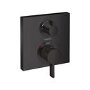 Two Handle Thermostatic Valve Trim in Matte Black