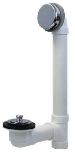 Plastic Toe-Tap Drain in Brushed Bronze
