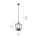 *CVR* PENDANT 4LT 60W 