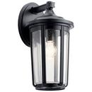 100W 1-Light 17-1/4 in. Outdoor Wall Sconce in Black