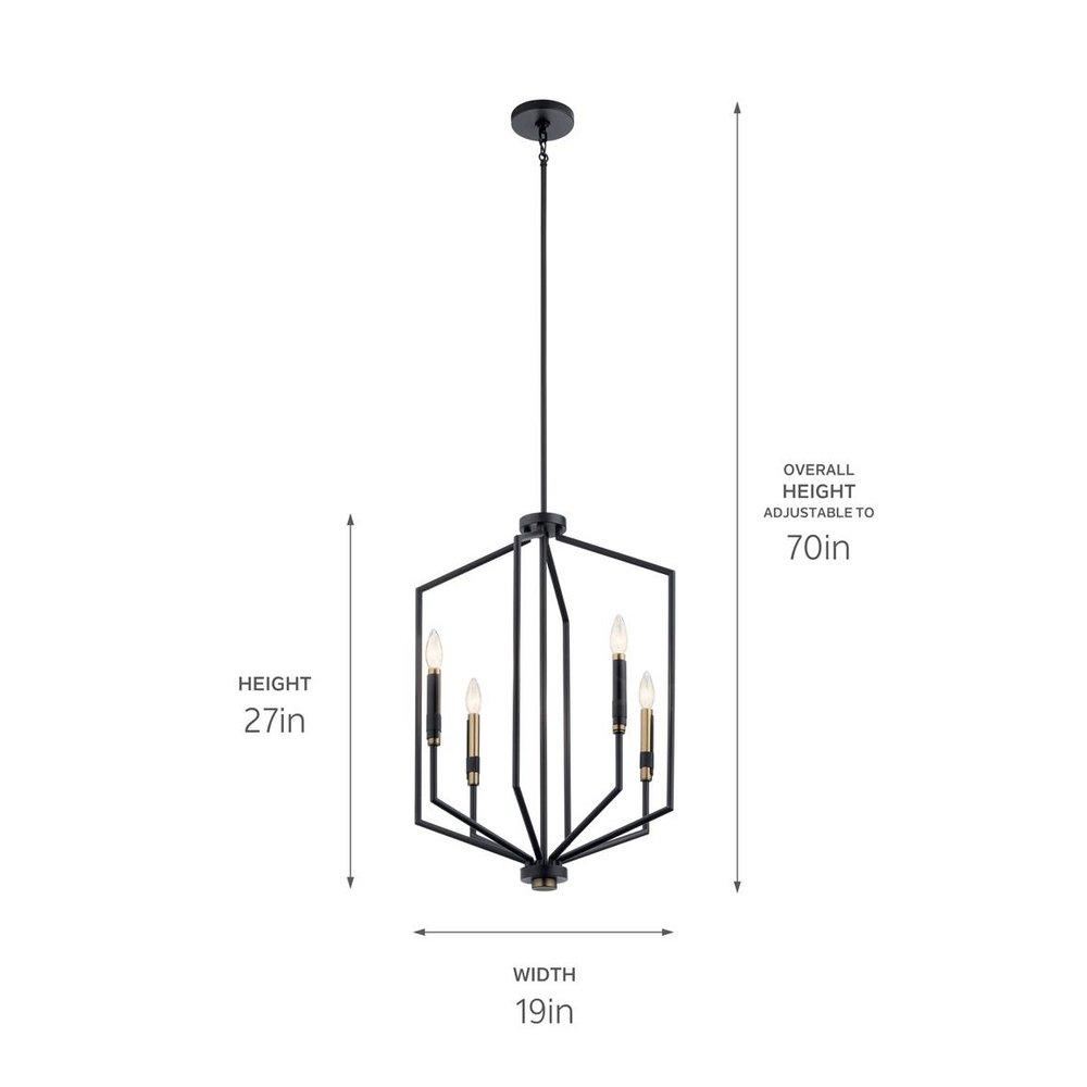 *CVR* LARGE FOYER PENDANT 4LT 60W 