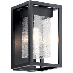 75W 1-Light A19 Outdoor Wall Sconce in Brushed Stainless Steel