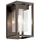 1?Light Transitional Outdoor Wall Lantern in Olde Bronze