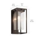 *CVR* OUTDOOR WALL 1LT 150W A21 