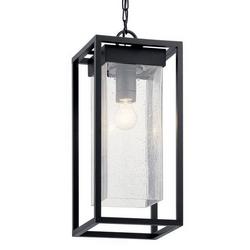 150W 1-Light Medium E-26 Incandescent Outdoor Pendant in Black