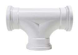 4 in. Gasket Plastic 2-Way Sewer Tee