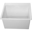 1-Bowl Floor Mounted Laundry Tub in White