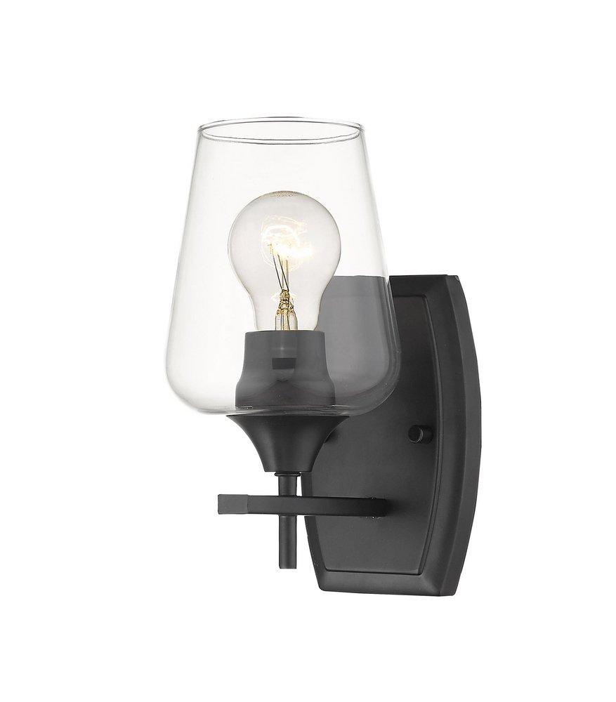 Z-Lite Matte Black 100W 1-Light 9-1/2 in. Wall Sconce 