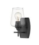 Z-Lite Matte Black 100W 1-Light 9-1/2 in. Wall Sconce 