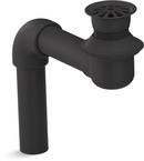 4 in. Bathroom Sink Drain in Matte Black