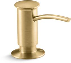 3-3/50 in. 16 oz. Kitchen Soap Dispenser in Vibrant&reg; Brushed Moderne Brass