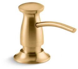 3-5/16 in. 16 oz. Kitchen Soap Dispenser in Vibrant&reg; Brushed Moderne Brass