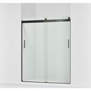 KOHLER Matte Black 74 x 59-5/8 in. Frameless Sliding Shower Door in Matte Black 