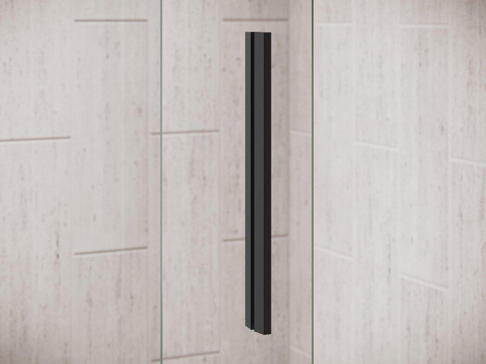 KOHLER Matte Black 74 x 59-5/8 in. Frameless Sliding Shower Door in Matte Black 