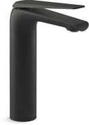 KOHLER Matte Black Single Handle Monoblock Bathroom Sink Faucet Lever Handle 