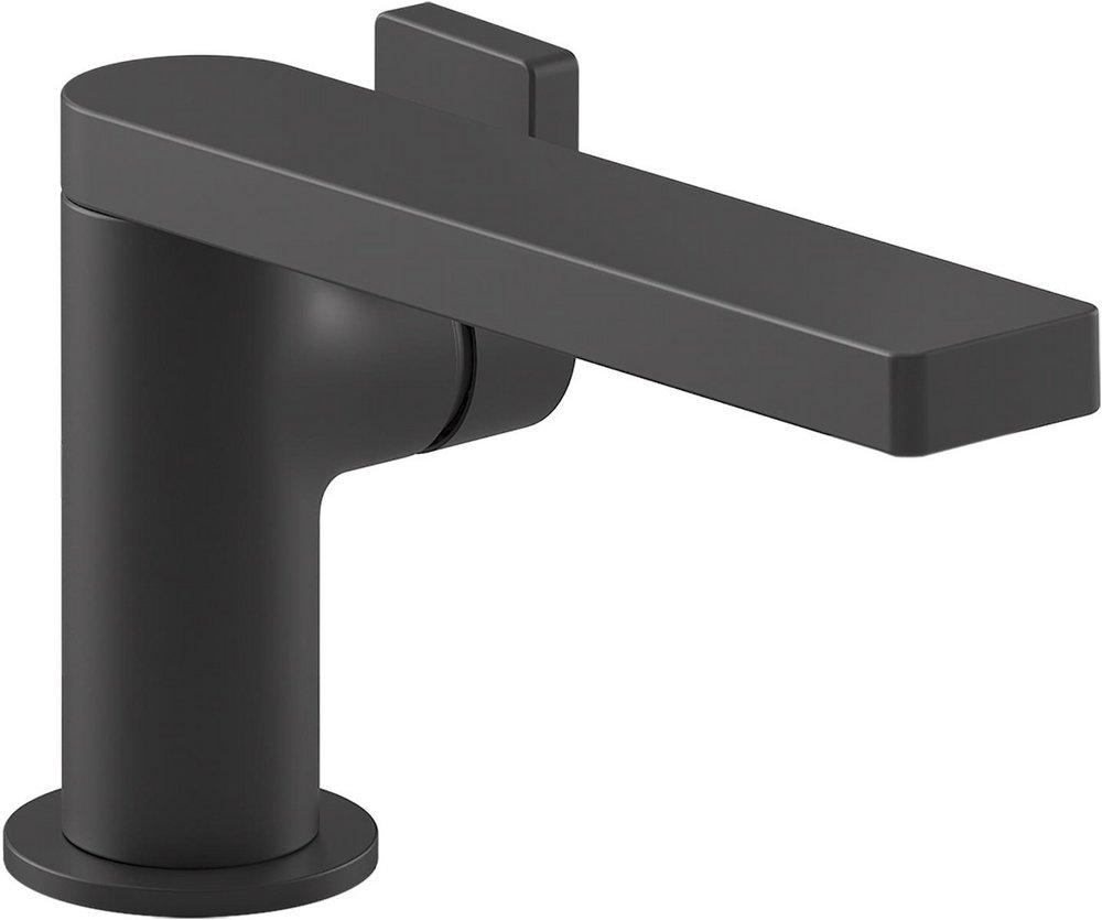 KOHLER Matte Black Single Handle Centerset Bathroom Sink Faucet 