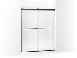 74 x 59-5/8 in. Frameless Sliding Shower Door in Matte Black