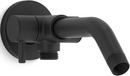 8-1/16 in. Shower Arm and Flange with 3-Way Diverter in Matte Black