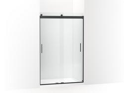 74 x 47-5/8 in. Frameless Sliding Shower Door in Matte Black