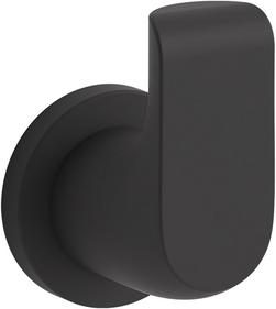 1-Hook Robe Hook in Matte Black