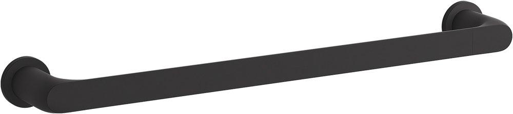 KOHLER Matte Black 18 in. Towel Bar 