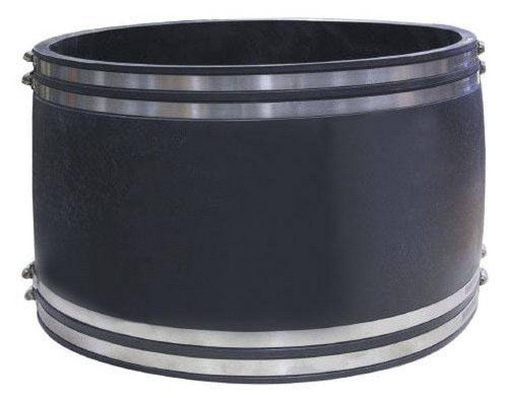 Fernco Clamp Plastic Coupling with Stainless Steel Band 