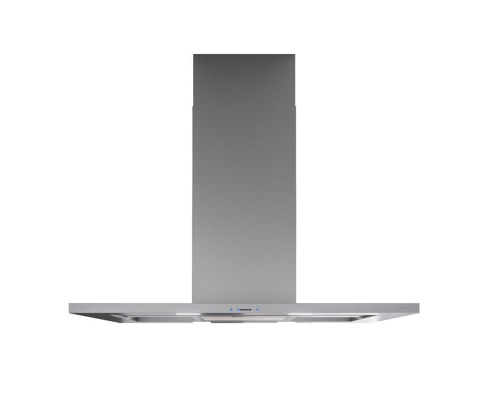 Modena 90 cm LED Island Hood in Stainless Steel & Glass, ACT 