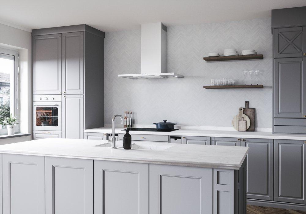 Modena 30 in. LED Wall Hood in Stainless Steel & Glass, ACT 