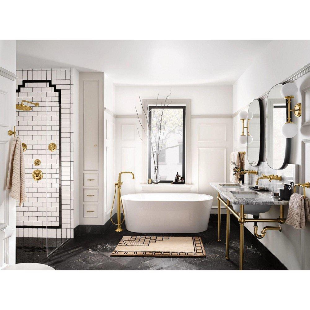 Moen Brushed Gold 1/2 x 2-1/2 in. Metal Shower Arm Flange 