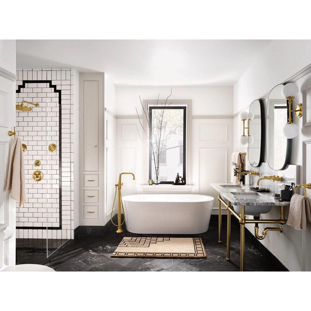 Moen Brushed Gold 1/2 x 2-1/2 in. Metal Shower Arm Flange 