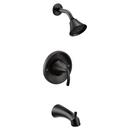 Moen Matte Black Single Handle Single Function Bathtub & Shower Faucet (Trim Only) 